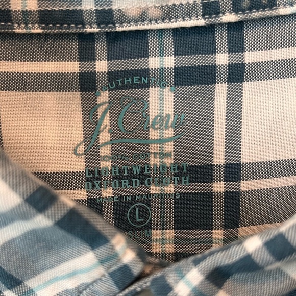 J. Crew Men’s Button Down shirt lightweight Oxford Cloth - EUC - Picture 3 of 3